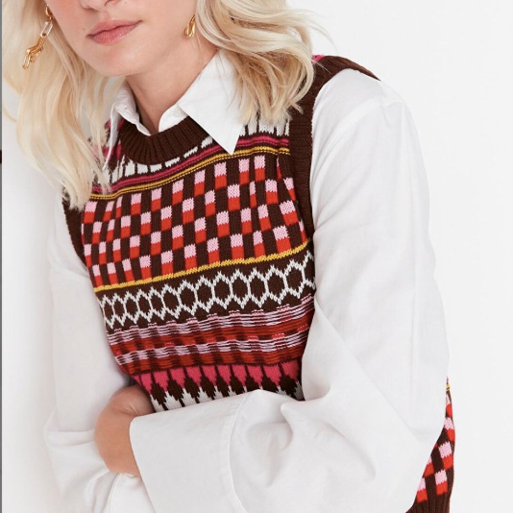 ZARA FAIR AISLE SWEATER VEST XS EXCELLENT CONDITION